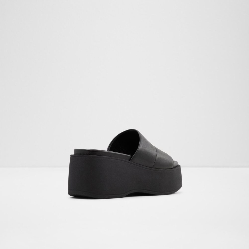 Black Aldo Libby Wedge sandal - Wedge heel | 564971-OQC