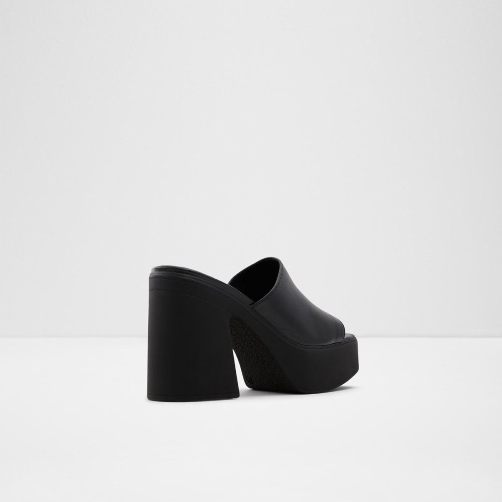 Black Aldo Melcee Heeled Mule - Plateforme | 470591-JDF