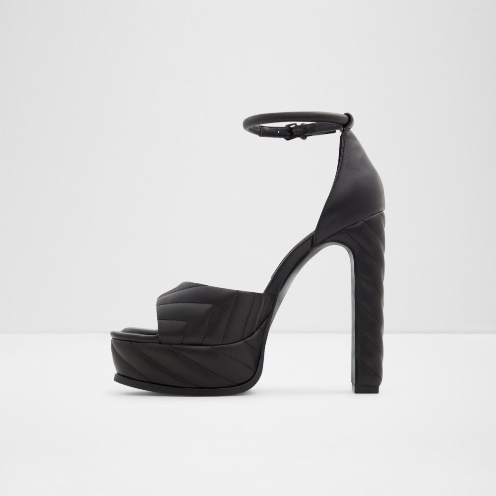 Black Aldo Milena Ankle strap heeled sandal - Plateforme | 073659-YOF