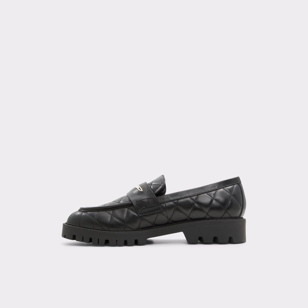 Black Aldo Moxy Loafer - Lug sole | 162503-ZRW