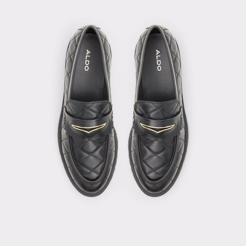 Black Aldo Moxy Loafer - Lug sole | 162503-ZRW