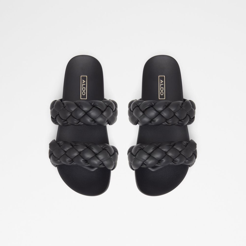 Black Aldo Oaka Slide sandal | 864271-TCF