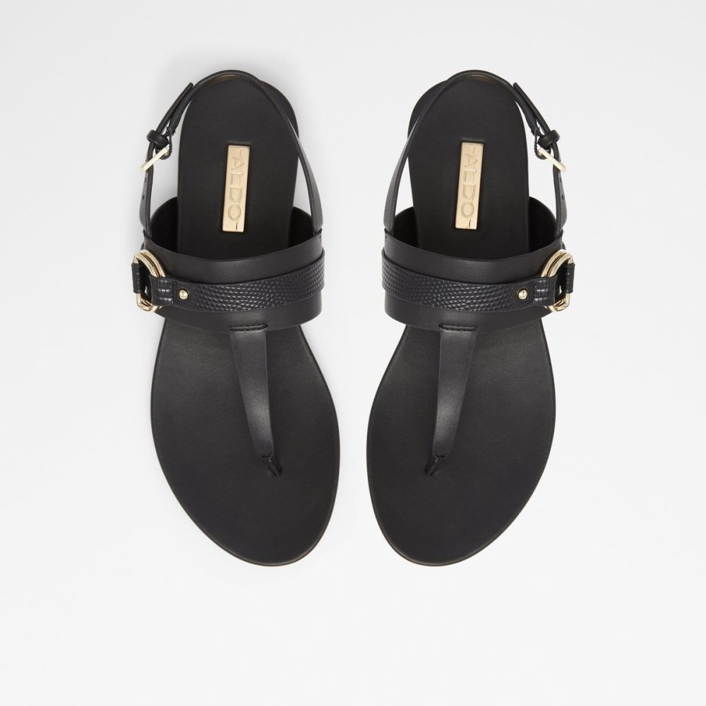 Black Aldo Pandra Thong sandal | 670521-XAM