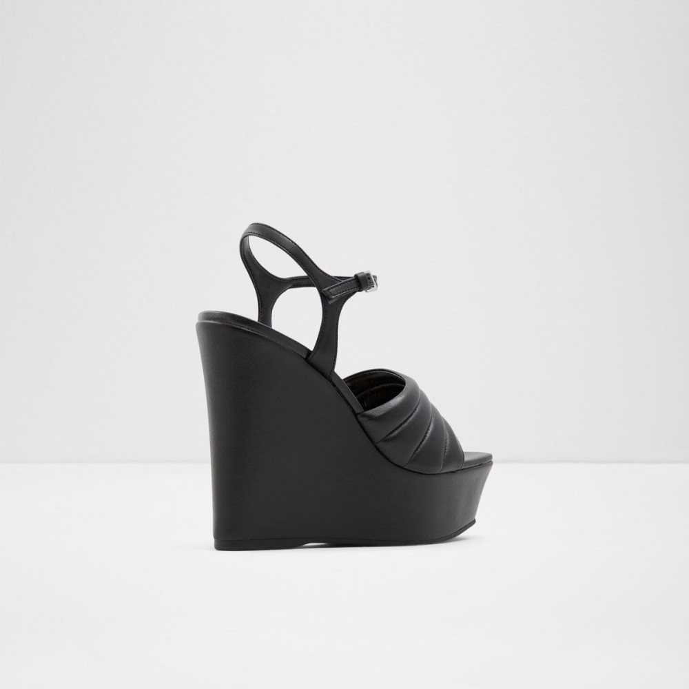 Black Aldo Parri Heeled sandal - Wedge heel | 695482-QKY