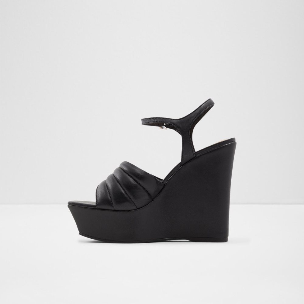 Black Aldo Parri Heeled sandal - Wedge heel | 695482-QKY