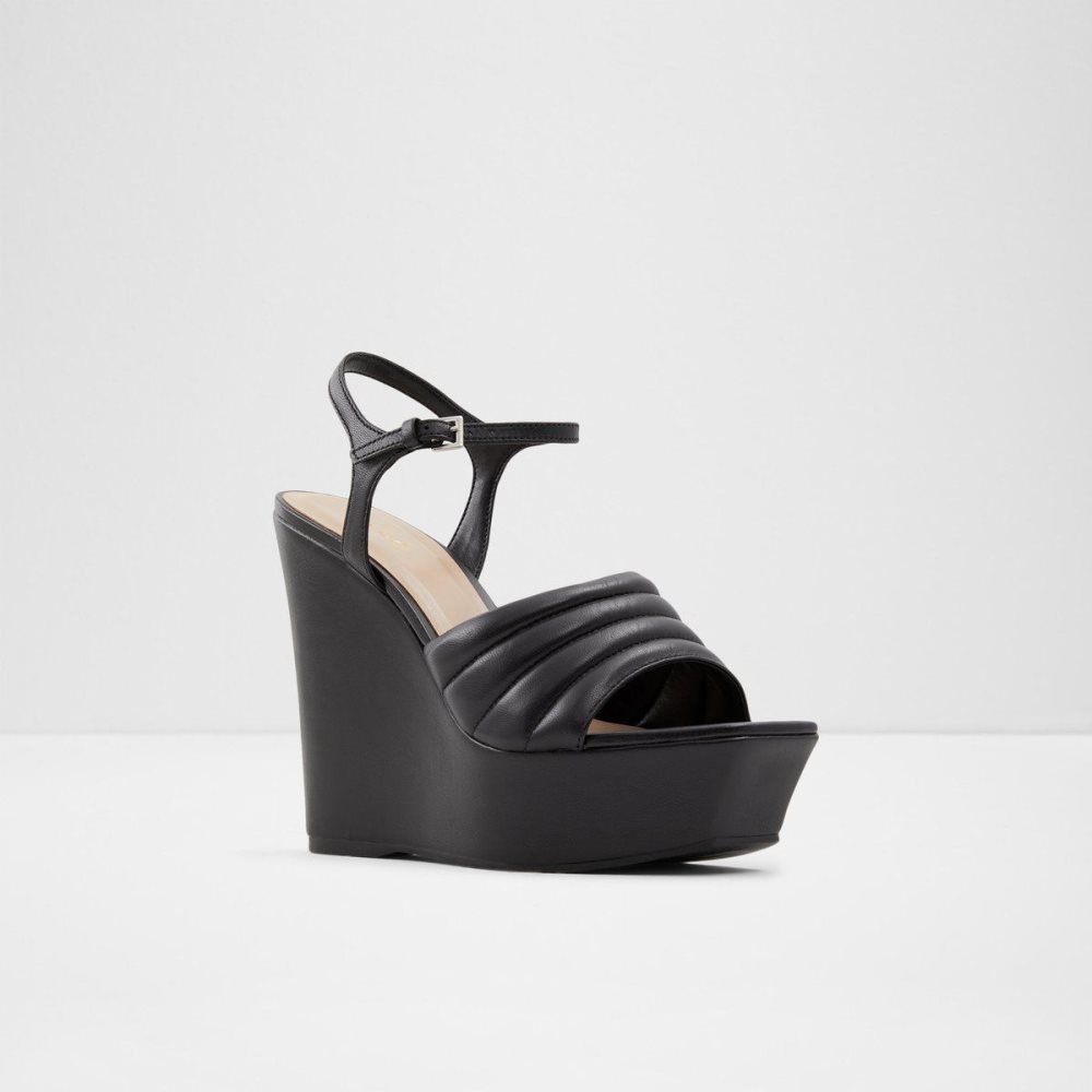 Black Aldo Parri Heeled sandal - Wedge heel | 695482-QKY