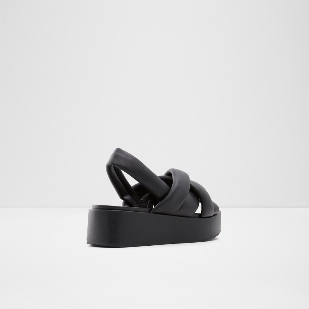 Black Aldo Phoebie Sling back sandal - Platform | 049632-OAM