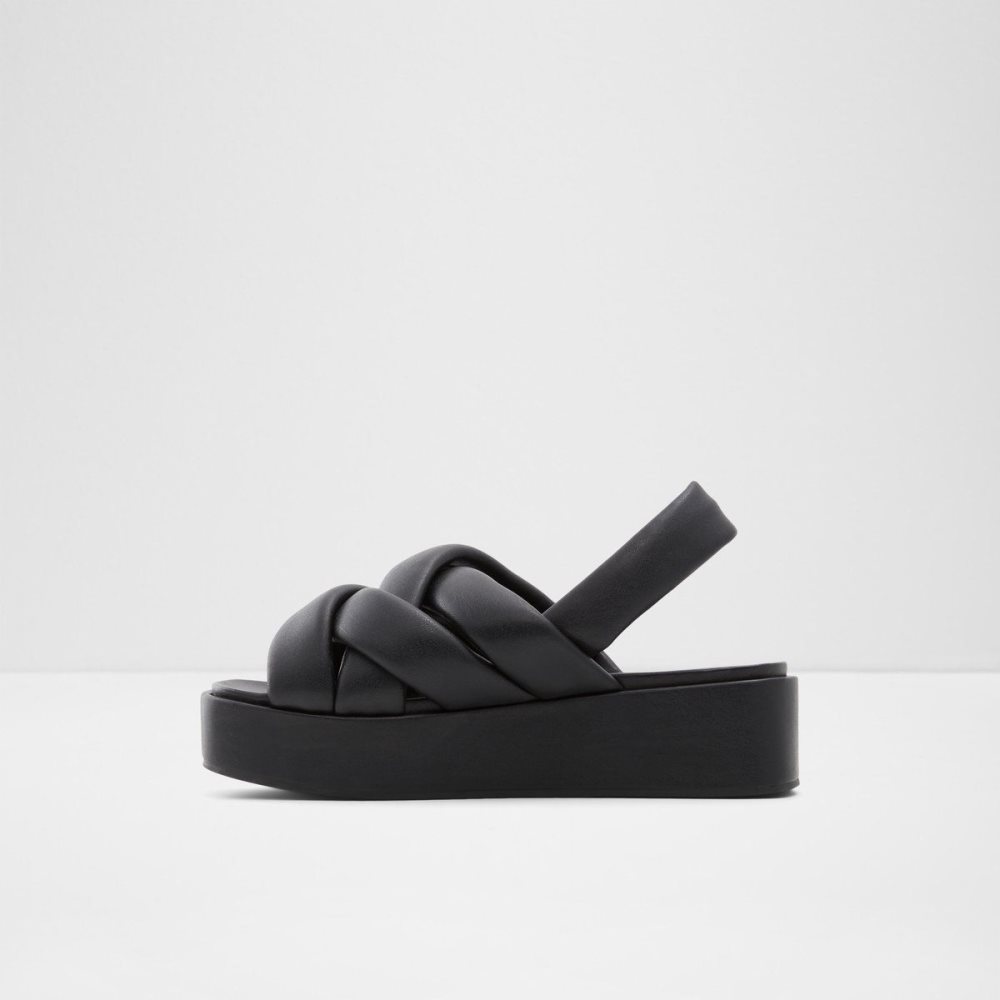 Black Aldo Phoebie Sling back sandal - Platform | 049632-OAM