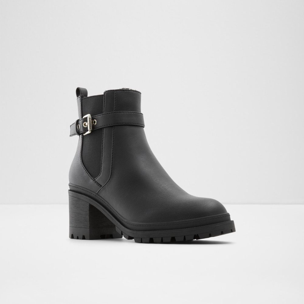 Black Aldo Qimas Chelsea boot - Lug sole | 184950-BYU