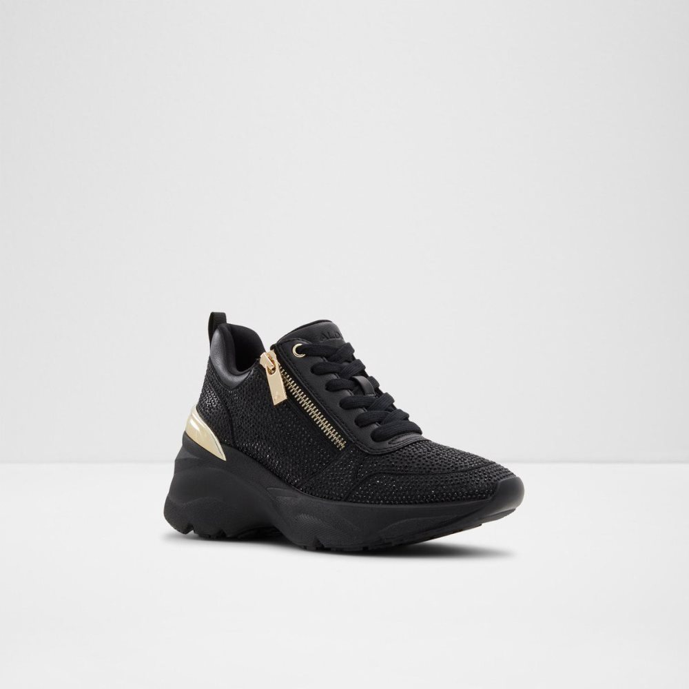 Black Aldo Quartz Jogger Sole Sneaker - Wedge heel | 679012-MPG