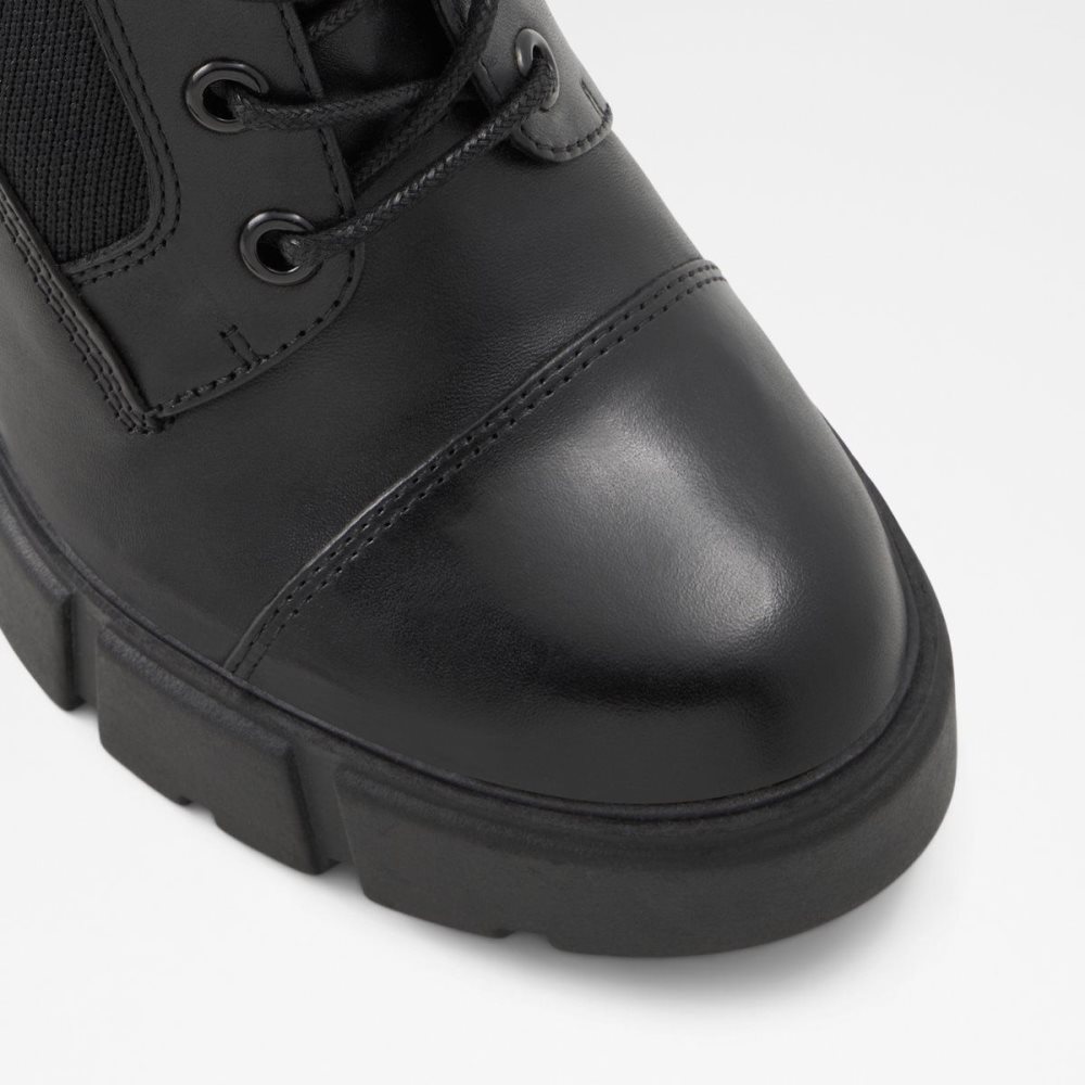 Black Aldo Rebel Combat boots - Lug sole | 806537-OEL