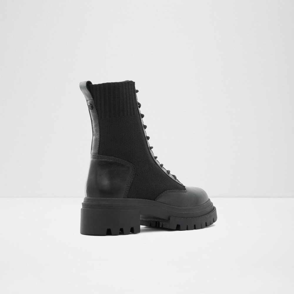 Black Aldo Reflow Combat boots - Lug sole | 317642-AQY