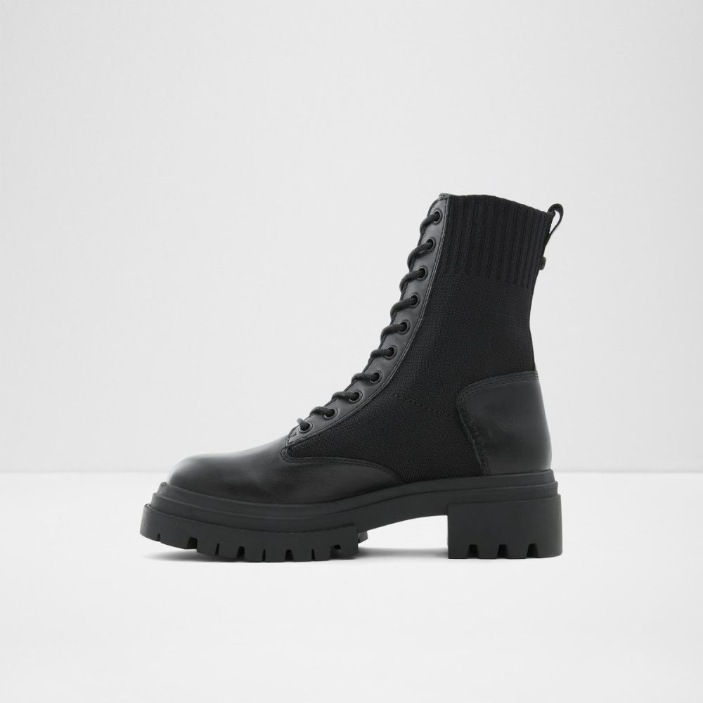 Black Aldo Reflow Combat boots - Lug sole | 317642-AQY