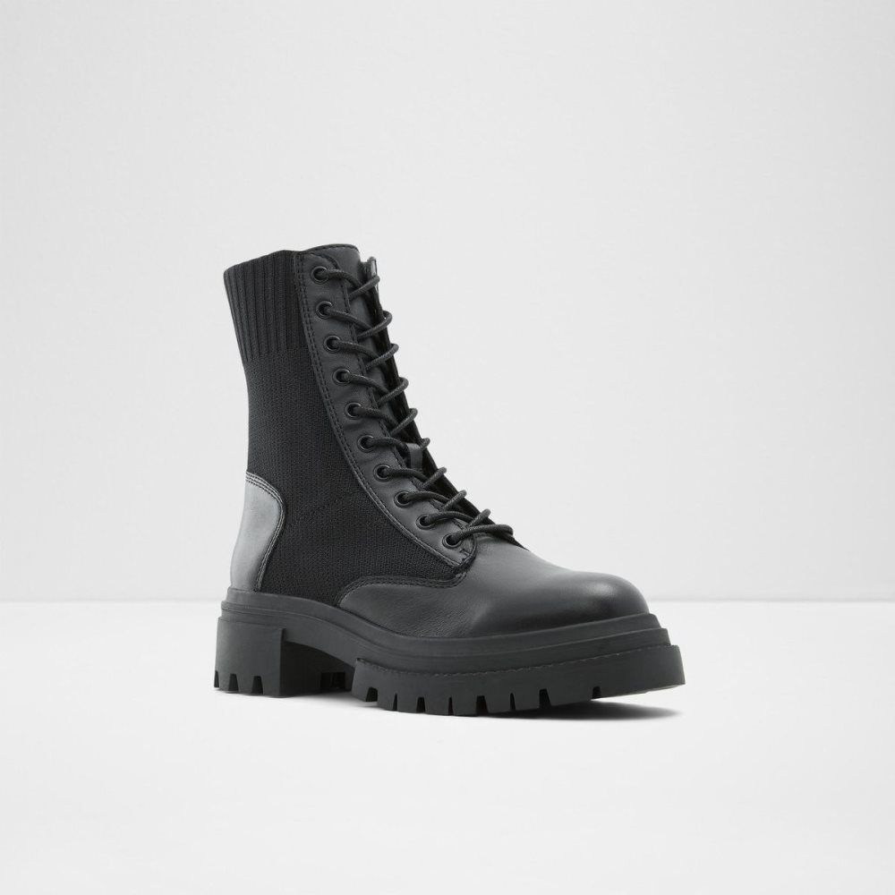 Black Aldo Reflow Combat boots - Lug sole | 317642-AQY