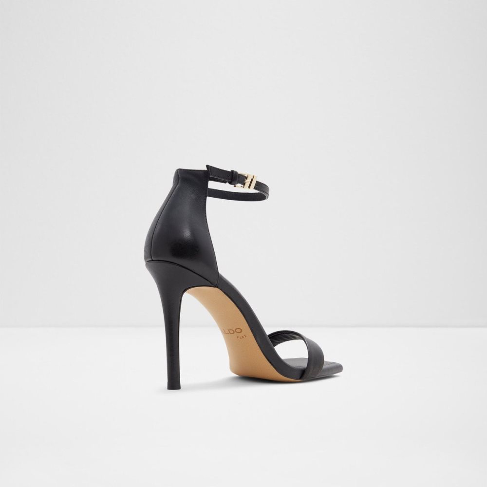 Black Aldo Renza Ankle strap heeled sandal - Stiletto heel | 067935-DWU