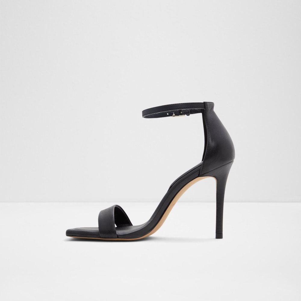 Black Aldo Renza Ankle strap heeled sandal - Stiletto heel | 067935-DWU