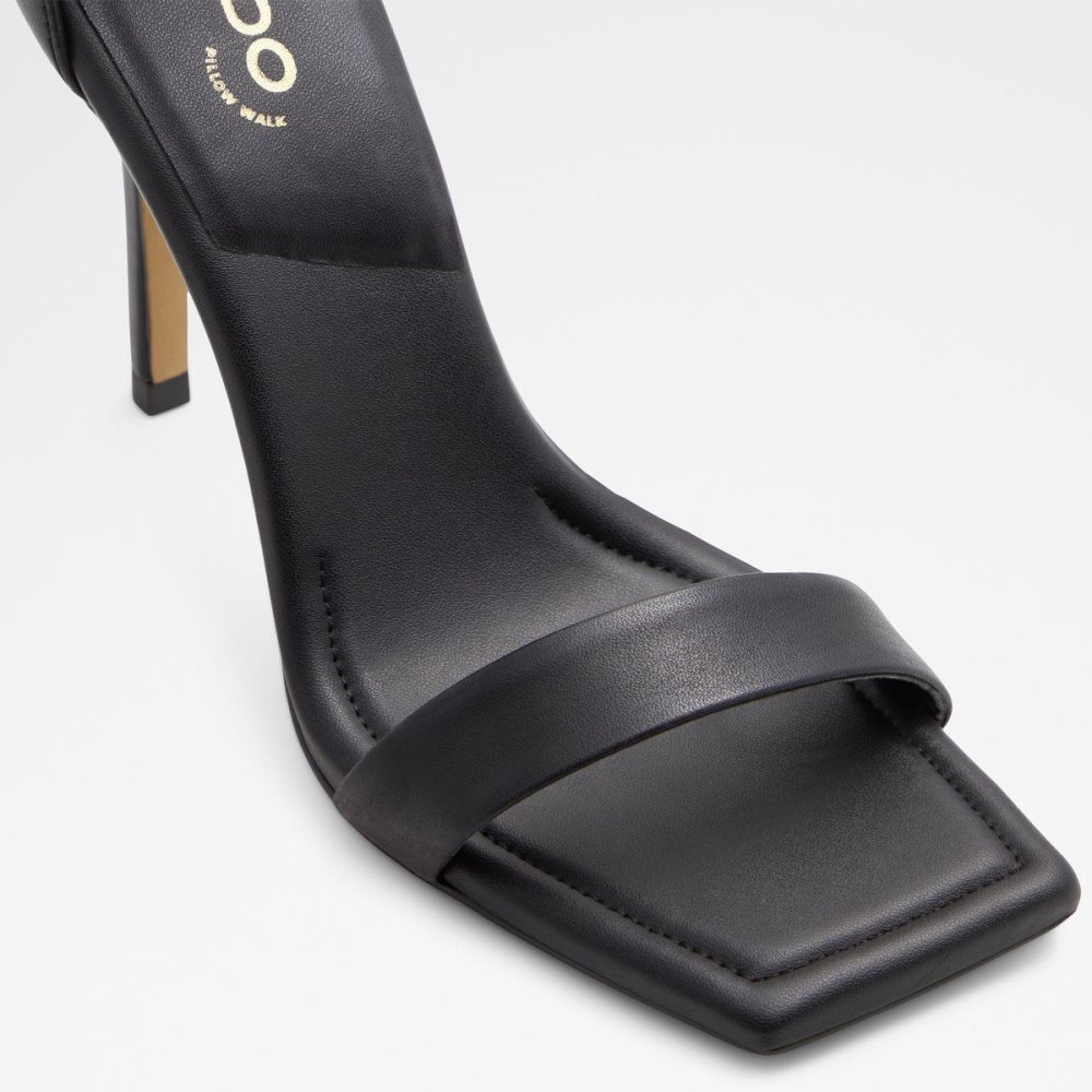 Black Aldo Renza Ankle strap heeled sandal - Stiletto heel | 067935-DWU