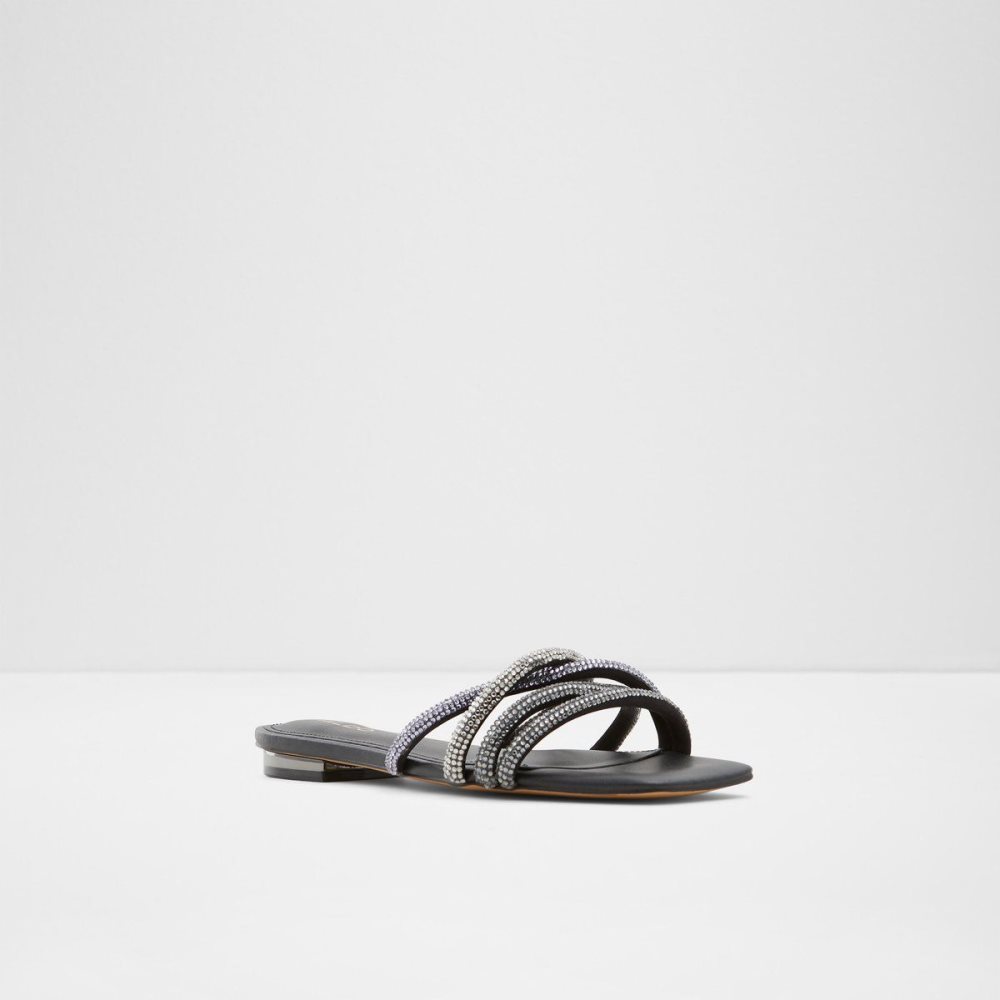 Black Aldo Rossie Slide sandal | 189620-NSG