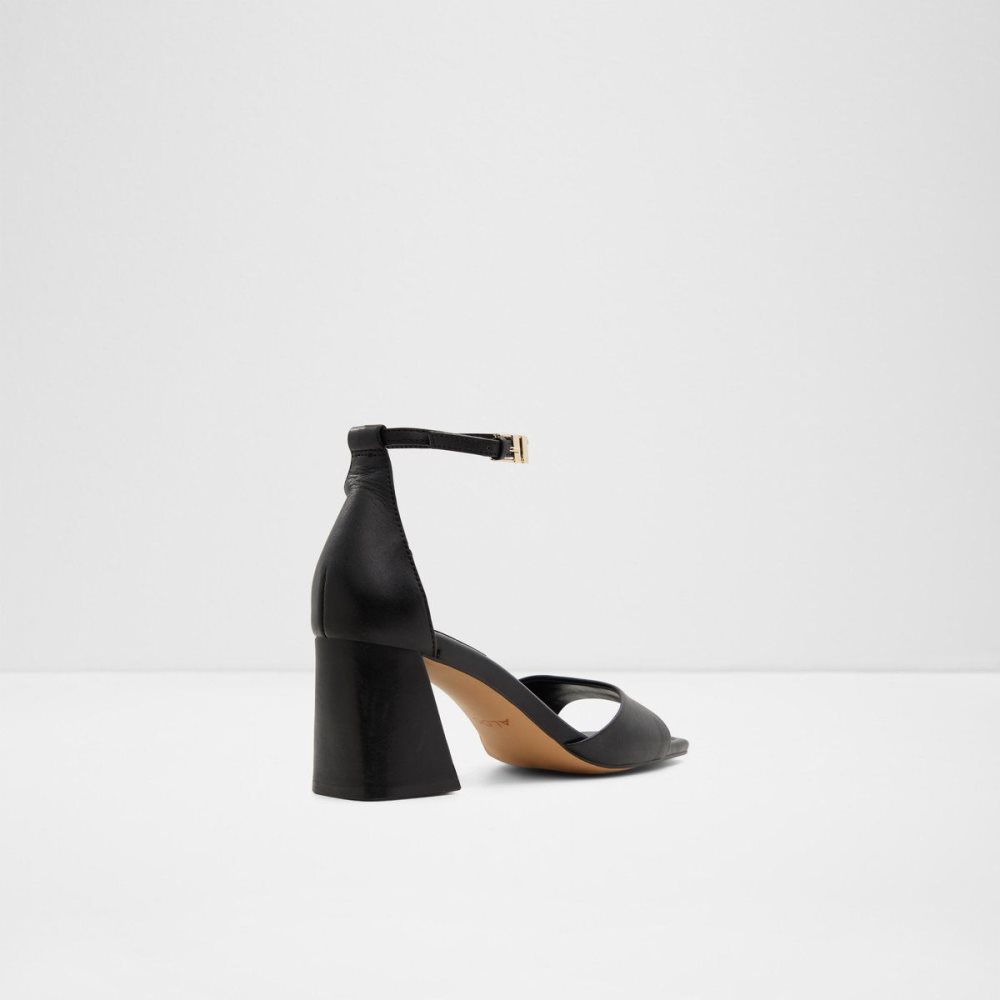 Black Aldo Safdie Ankle strap heeled sandal | 594807-MJP