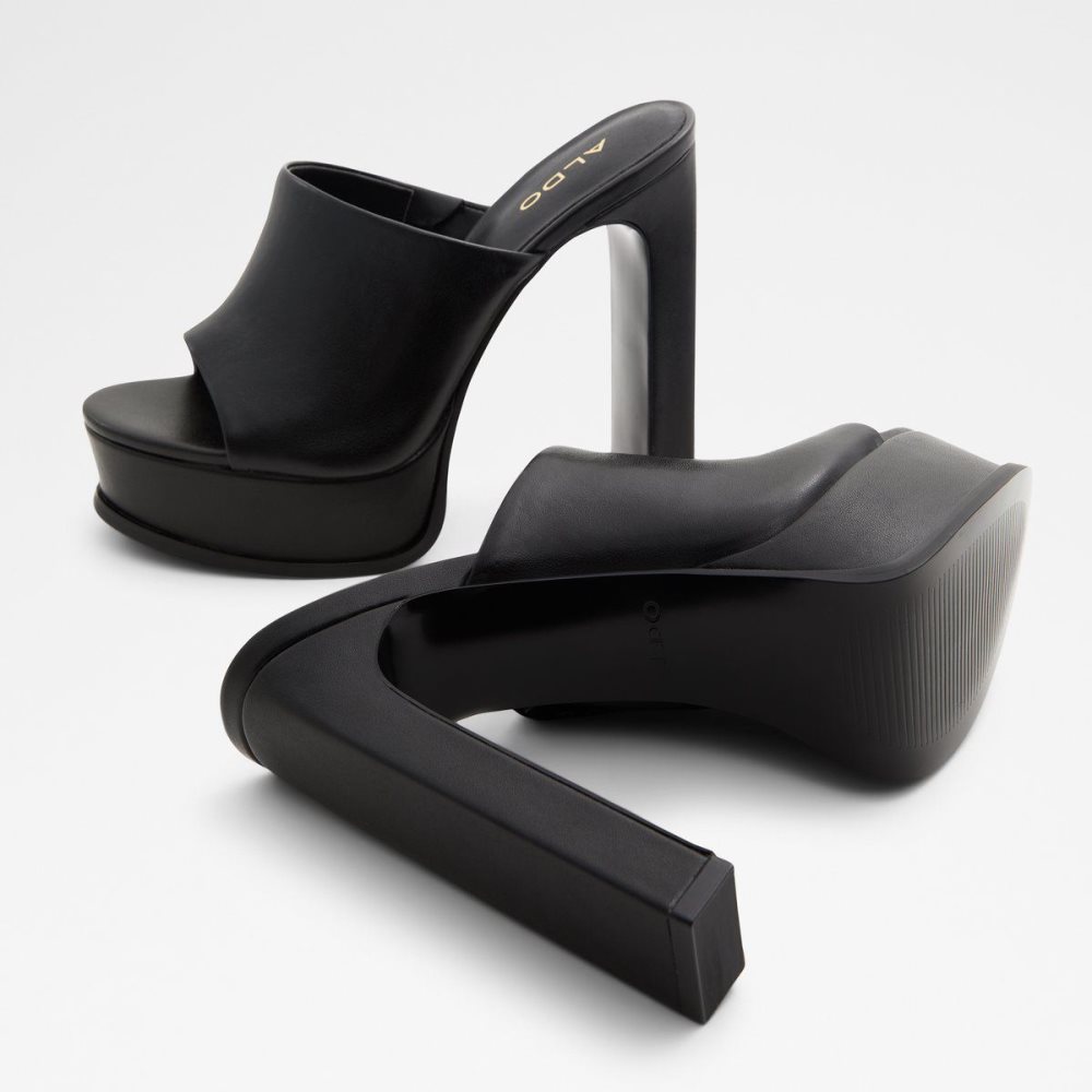 Black Aldo Savilla Heeled mule - Plateforme | 362901-TEY