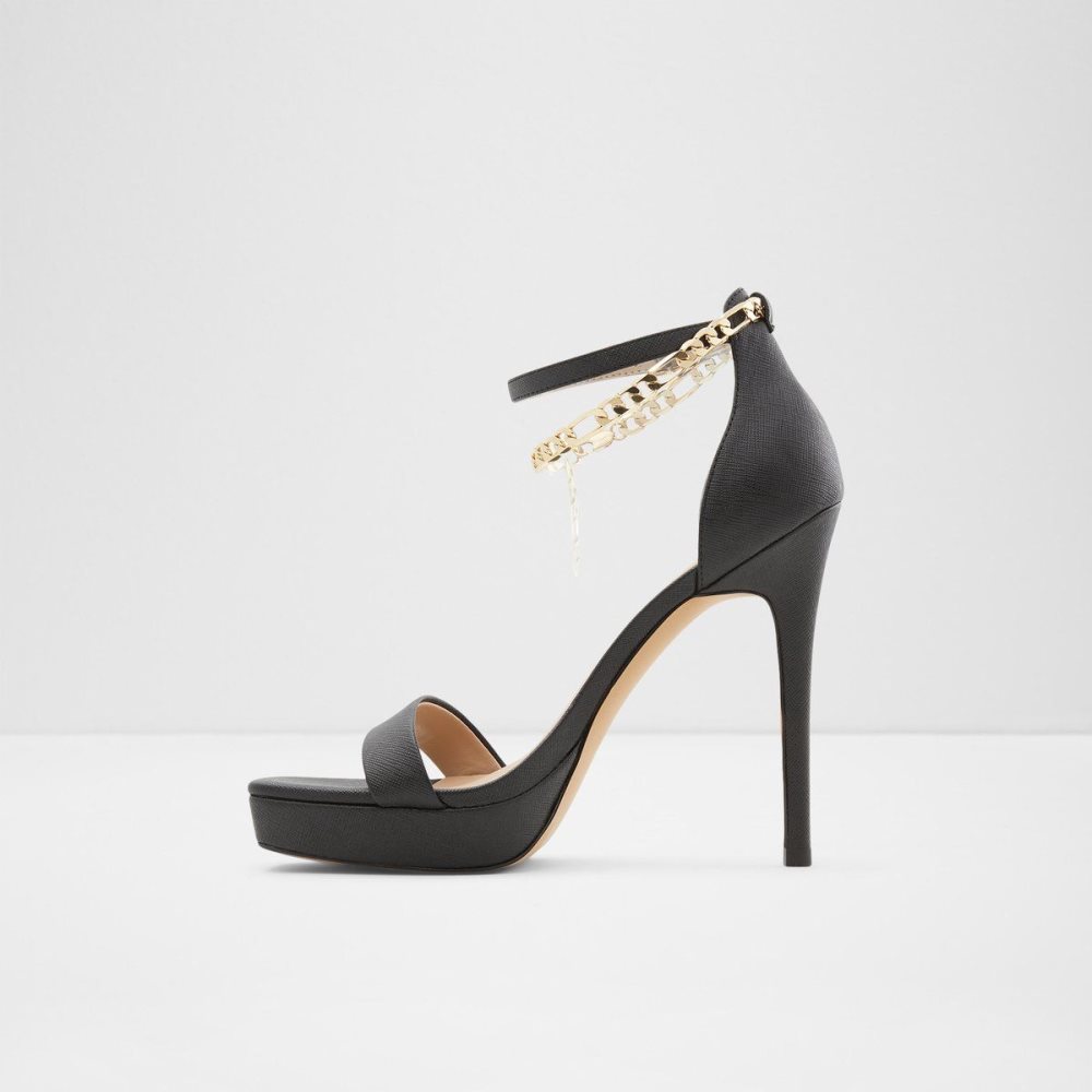 Black Aldo Scarlettchain Heeled sandal - Stiletto heel | 678492-AEI