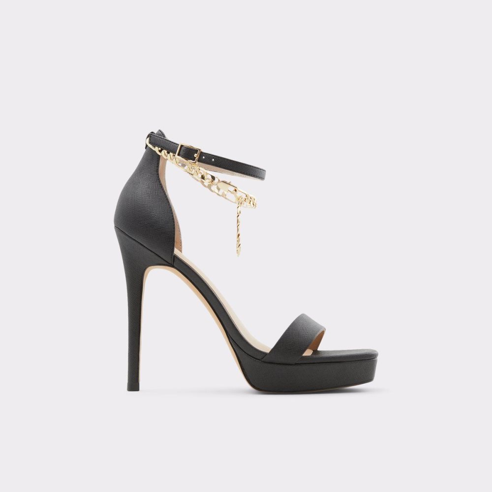 Black Aldo Scarlettchain Heeled sandal - Stiletto heel | 678492-AEI