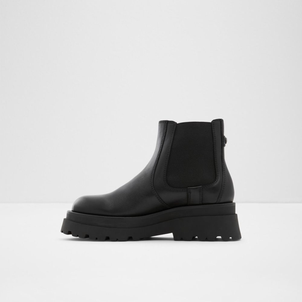 Black Aldo Stompd Chelsea boot - Lug sole | 790142-BIR