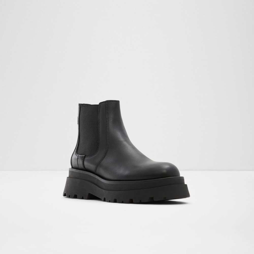 Black Aldo Stompd Chelsea boot - Lug sole | 790142-BIR