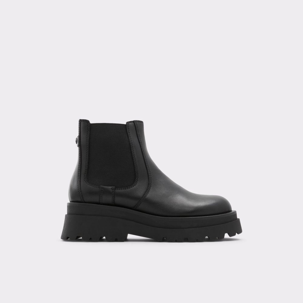 Black Aldo Stompd Chelsea boot - Lug sole | 790142-BIR