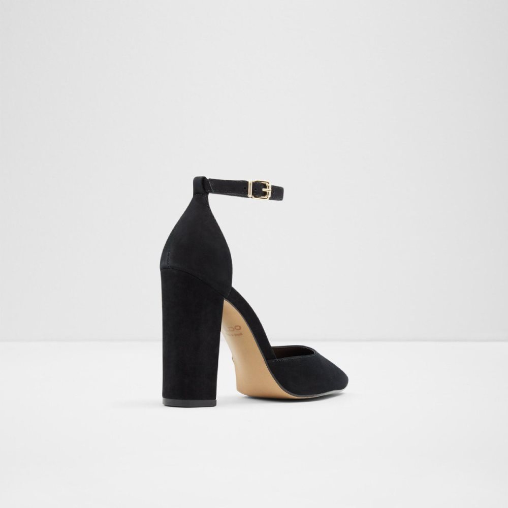 Black Aldo Susan Strappy heeled shoe | 765839-BUM