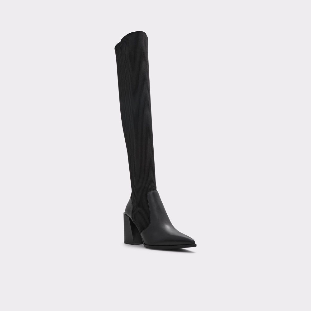 Black Aldo Toeder Over-the-knee boot | 374918-CKA