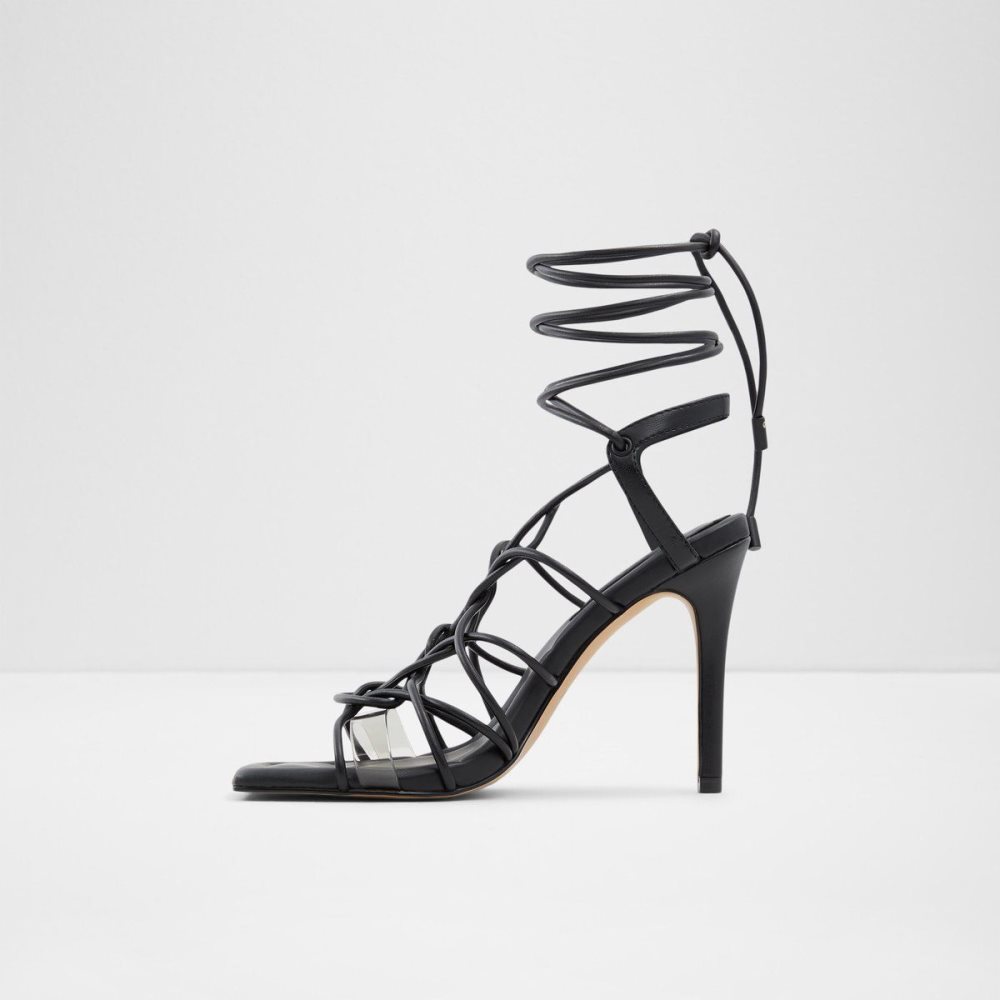 Black Aldo Truelove Strappy heeled sandal - Stiletto heel | 936547-BUJ