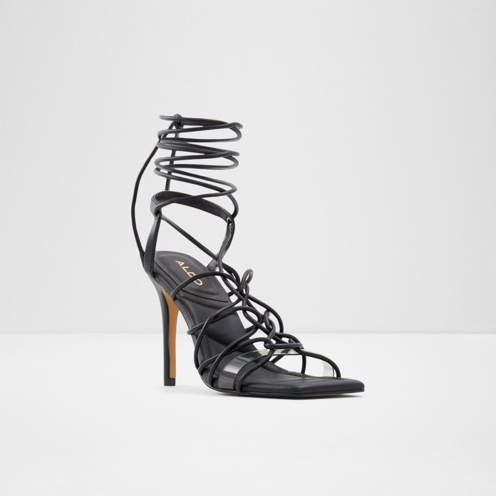 Black Aldo Truelove Strappy heeled sandal - Stiletto heel | 936547-BUJ