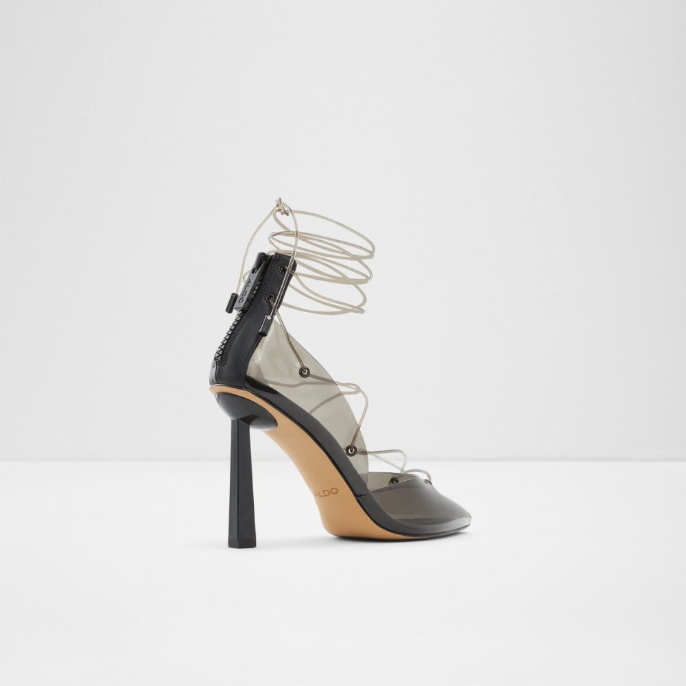 Black Aldo Uniatha Strappy heeled shoe | 657941-RKD