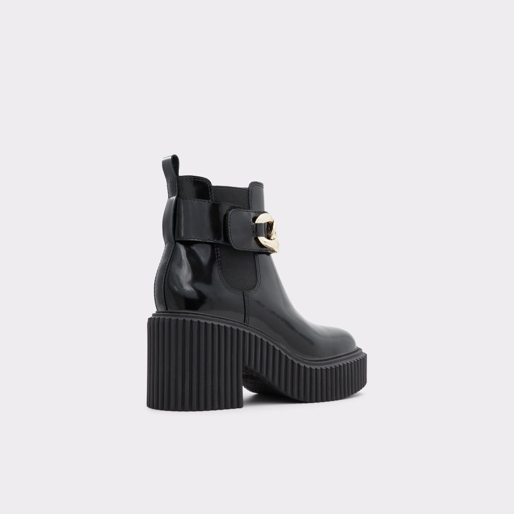 Black Aldo Upgrade Chelsea boot - Lug sole | 628417-ESV