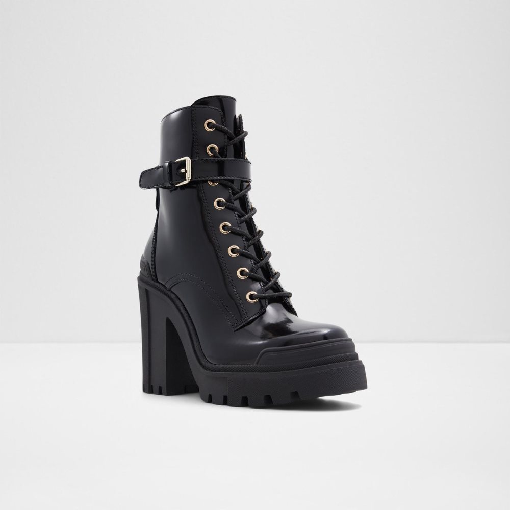 Black Aldo Uplift Combat boots - Lug sole | 486120-IVE