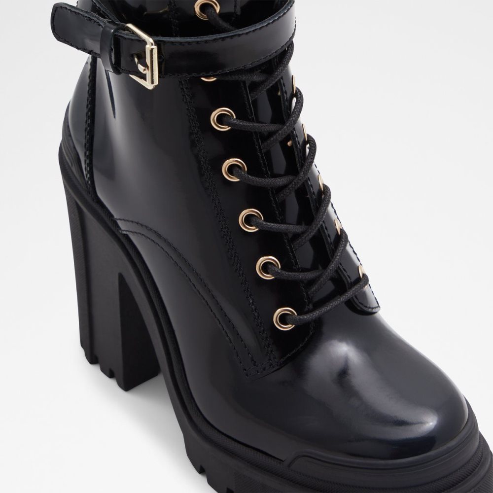 Black Aldo Uplift Combat boots - Lug sole | 486120-IVE