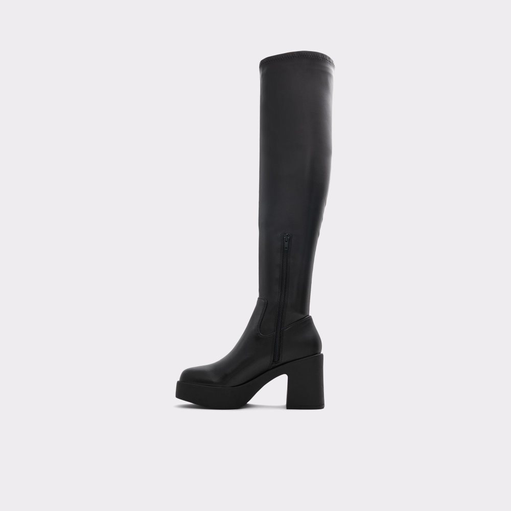 Black Aldo Upscale Over-the-knee boot - Lug sole | 675394-SQR