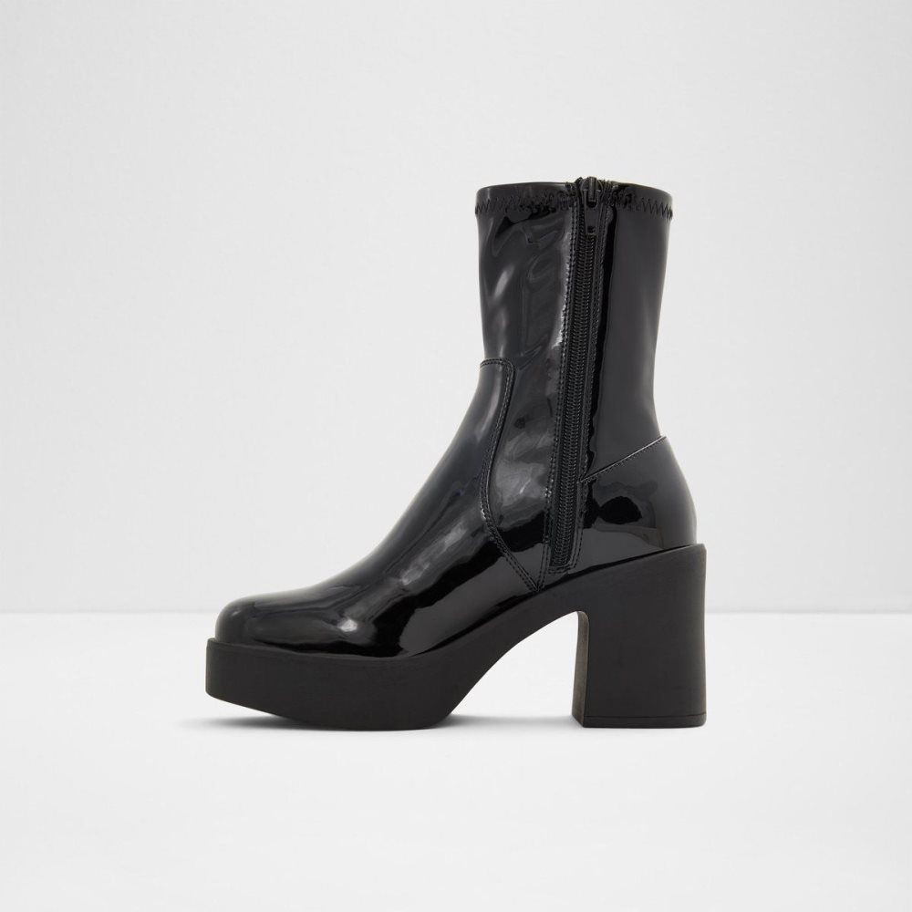 Black Aldo Upstep Ankle boot | 651430-JOH