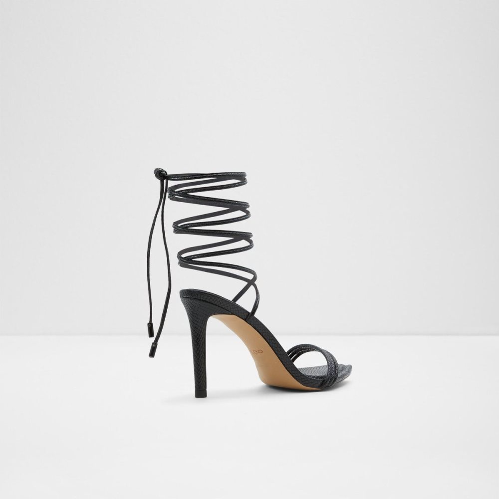 Black Aldo Yberrar Strappy heeled sandal - Stiletto heel | 406591-VGS