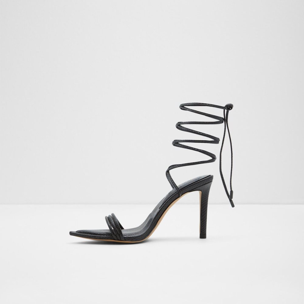 Black Aldo Yberrar Strappy heeled sandal - Stiletto heel | 406591-VGS