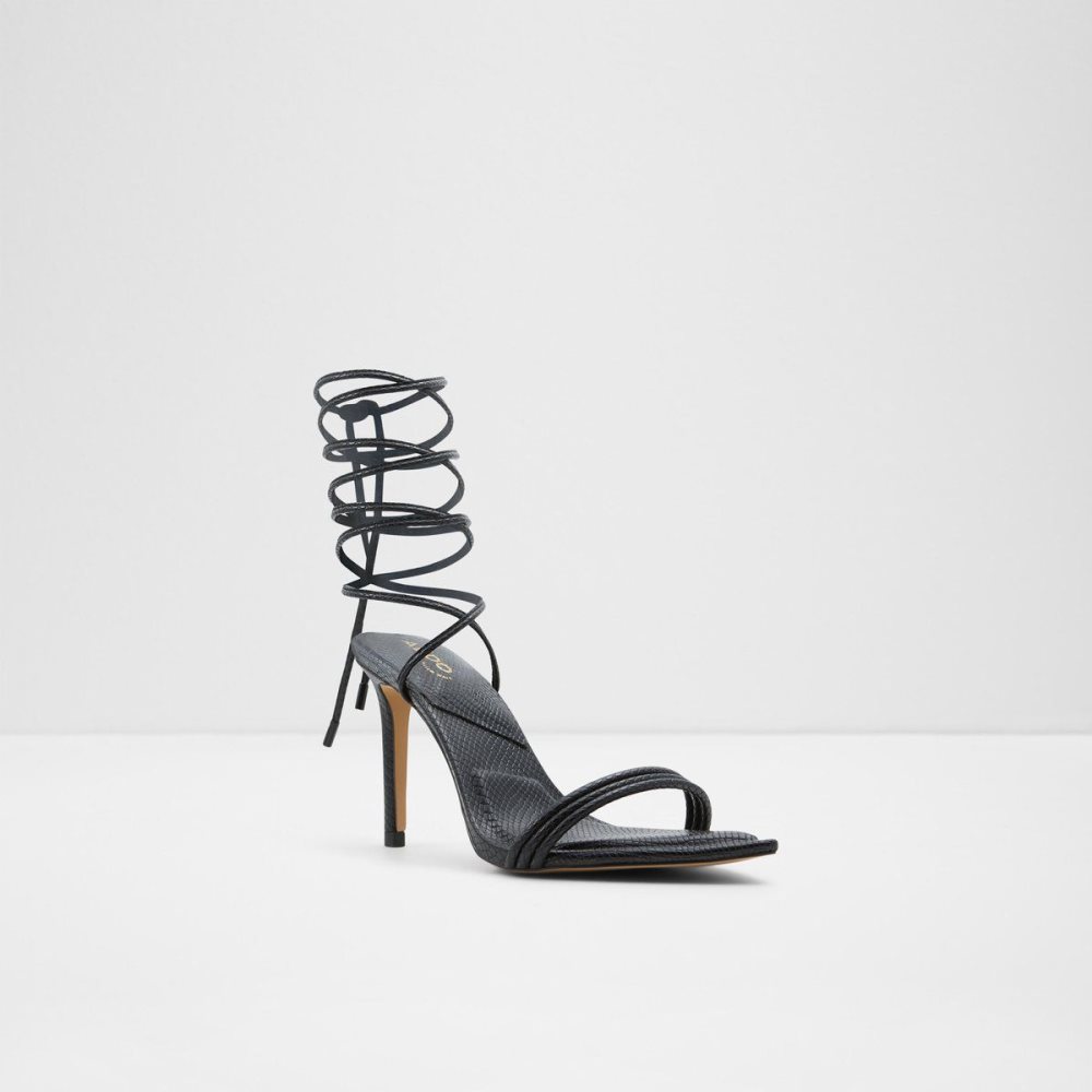 Black Aldo Yberrar Strappy heeled sandal - Stiletto heel | 406591-VGS