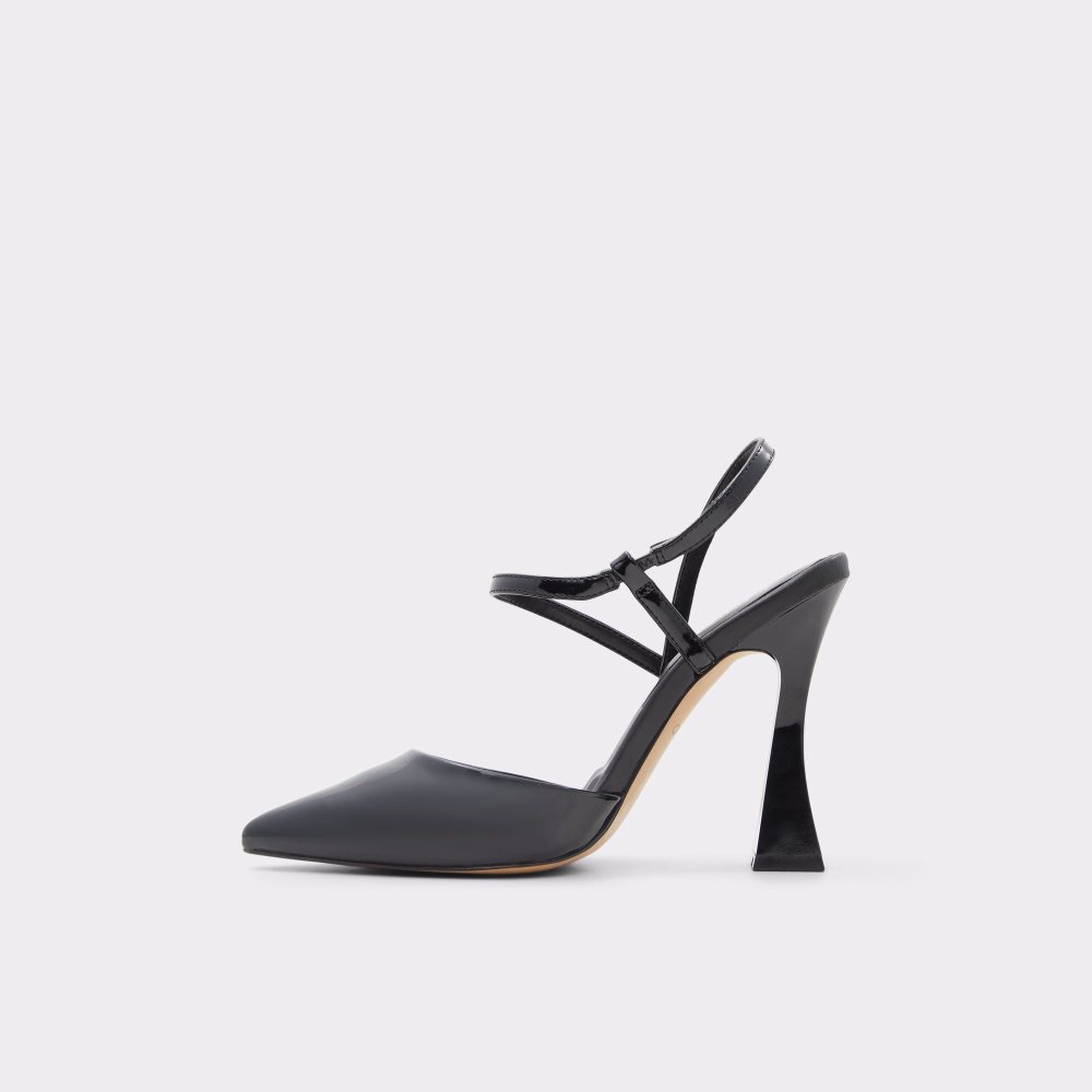 Black Aldo Zaha Sling back high heel | 736198-EBW