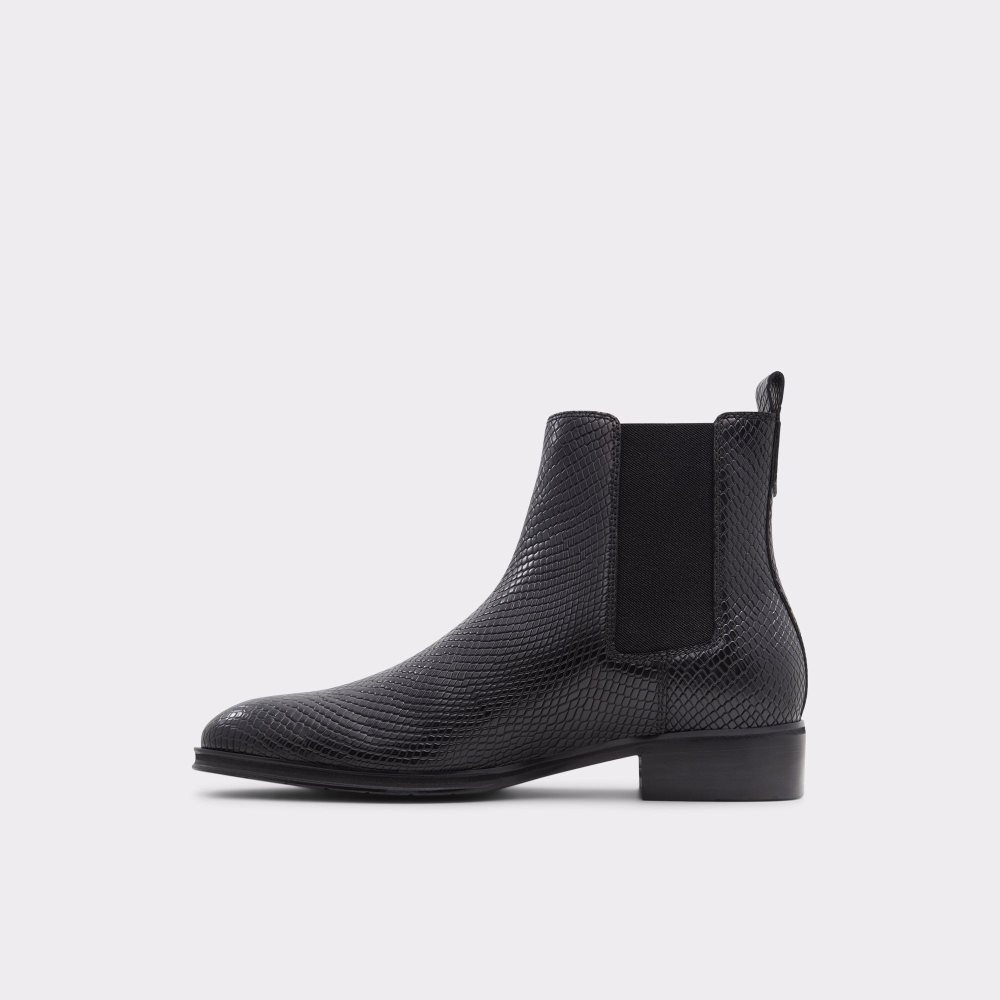 Black Snake Aldo Druven Chelsea boot | 743295-JBK