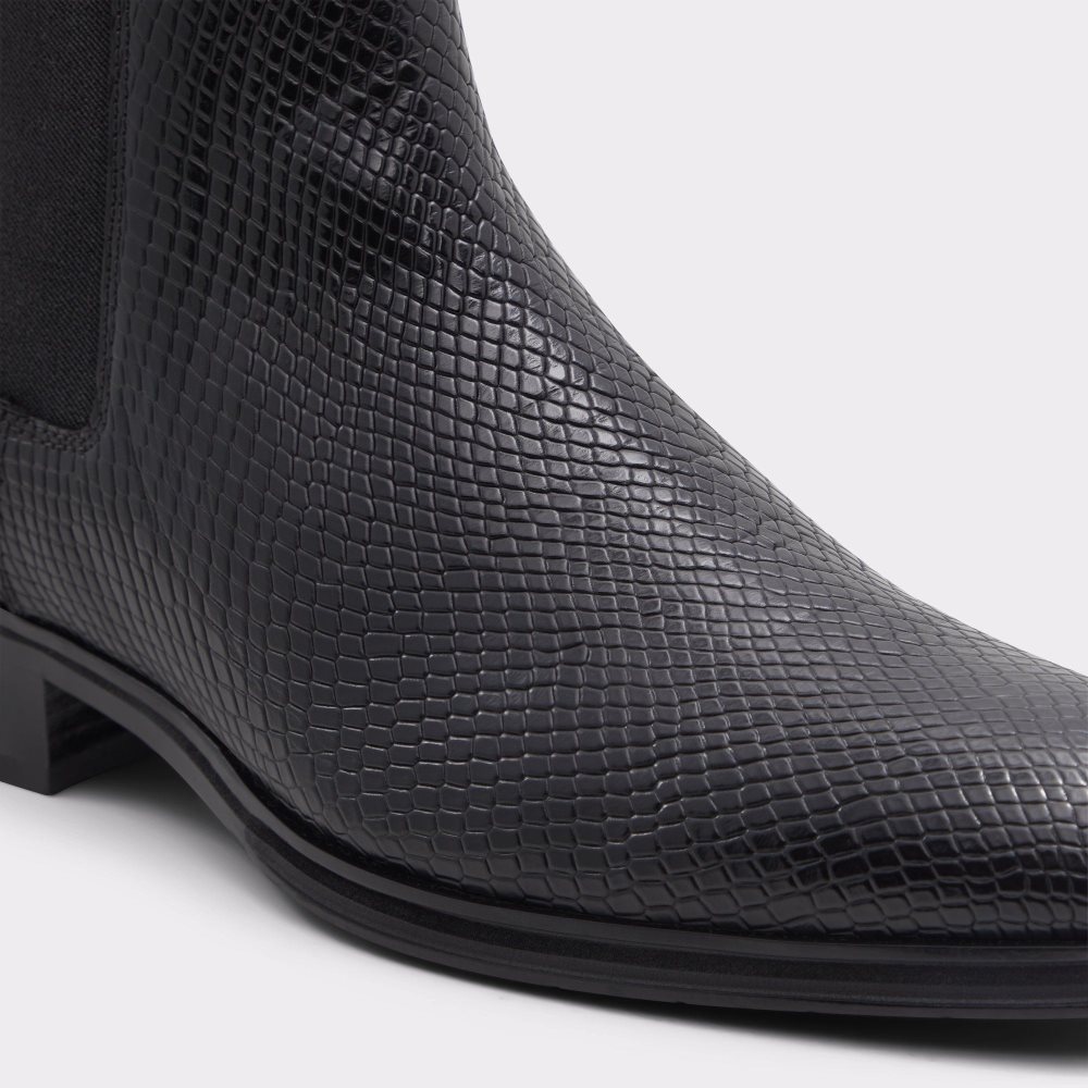 Black Snake Aldo Druven Chelsea boot | 743295-JBK