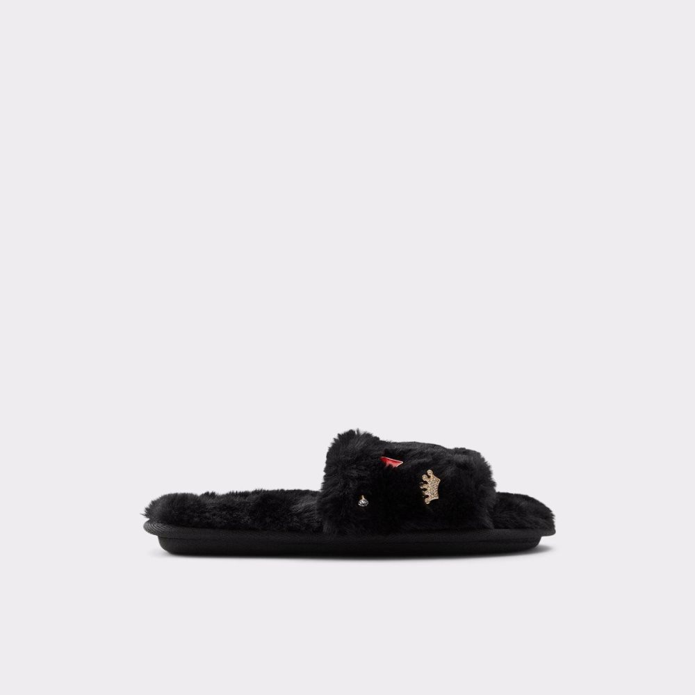 Black / Gold Aldo Alegrete Slippers | 438960-SBJ