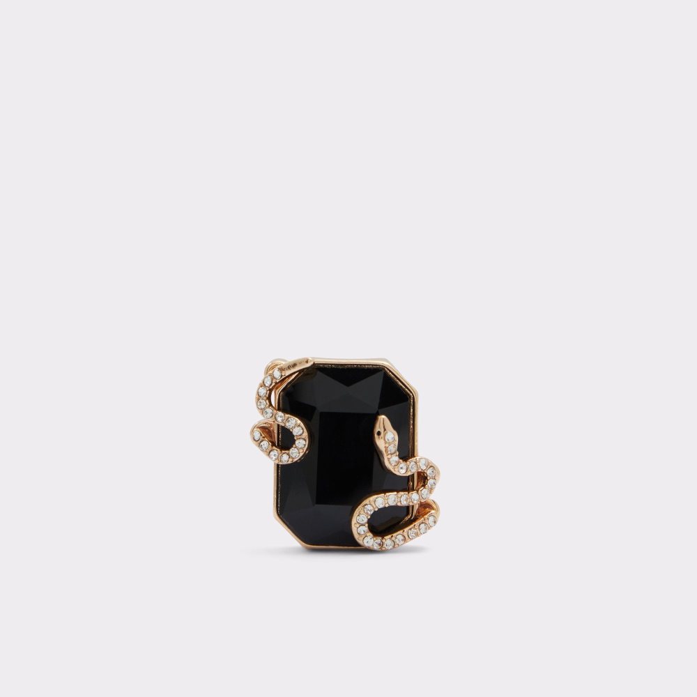 Black / Gold Aldo Aloetram Ring | 367895-IUQ