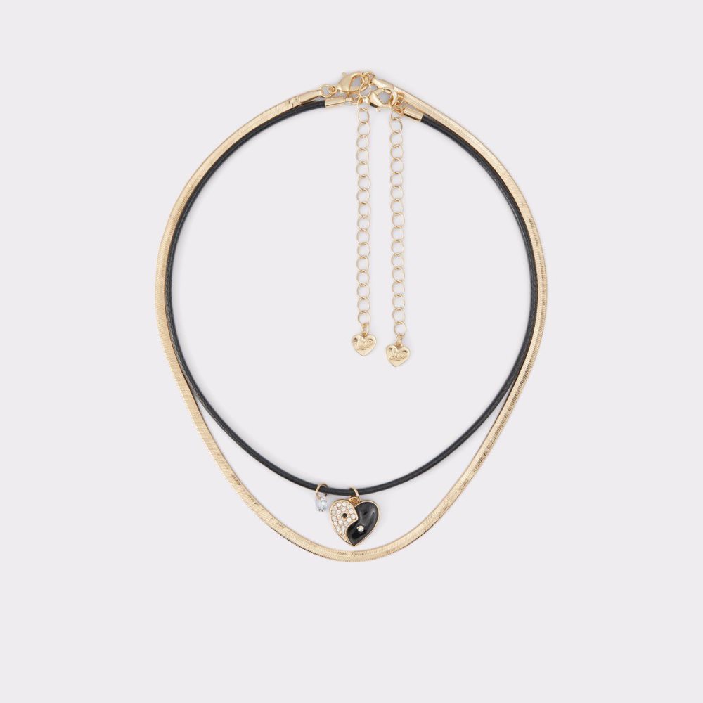 Black / Gold Aldo Elbaedar Necklace | 403795-CGT