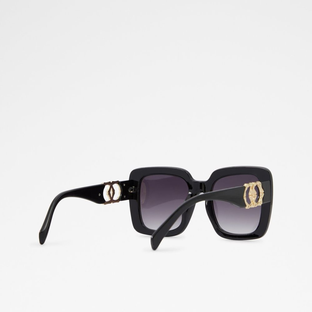 Black / Gold Aldo Thalin Sunglasses | 412589-EUW