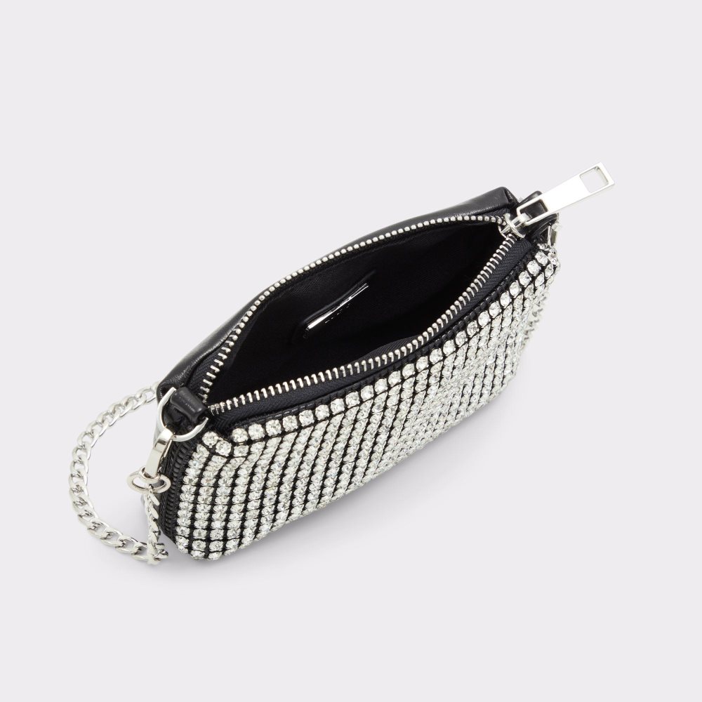 Black / Silver Aldo Precia Crossbody bag | 903416-KMD